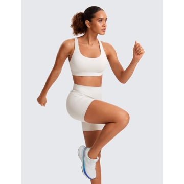 CRZ YOGA Women's Strappy Sports Bra for Yoga & Workout