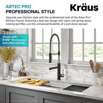 KRAUS Artec Pro Commercial Pull-Down Kitchen Faucet