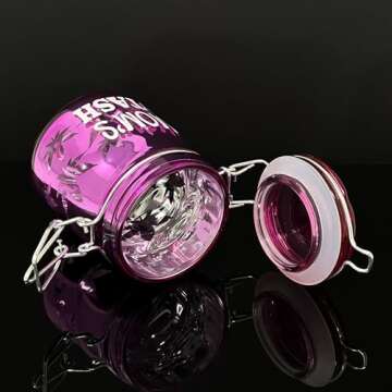 Ted Miller 3.75" Tall Airtight Glass Jar for Stylish Storage