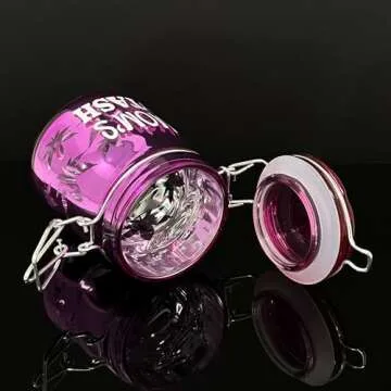 Ted Miller 3.75" Tall Airtight Glass Jar for Stylish Storage