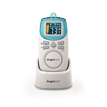 Angelcare Movement and Sound Monitor, Aqua/White