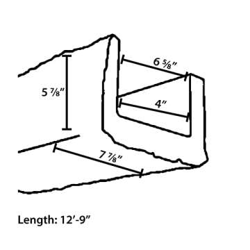Architectural Products by Outwater Modern Faux Wood Beam, Unfinished - Lightweight & Easy to Install