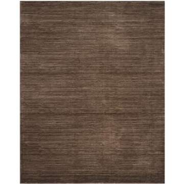 SAFAVIEH Vision Collection Area Rug - 8' x 10', Brown, Modern Ombre Tonal Chic Design, Non-Shedding ...