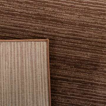SAFAVIEH Vision Collection Area Rug - 8' x 10', Brown, Modern Ombre Tonal Chic Design, Non-Shedding & Easy Care, Ideal for High Traffic Areas in Living Room, Bedroom (VSN606E)