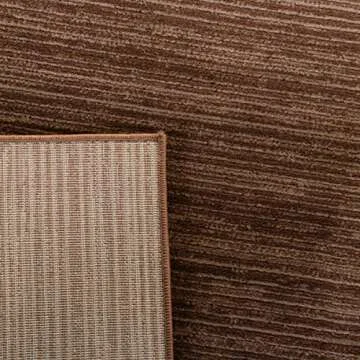 SAFAVIEH Vision Collection Area Rug - 8' x 10', Brown, Modern Ombre Tonal Chic Design, Non-Shedding & Easy Care, Ideal for High Traffic Areas in Living Room, Bedroom (VSN606E)