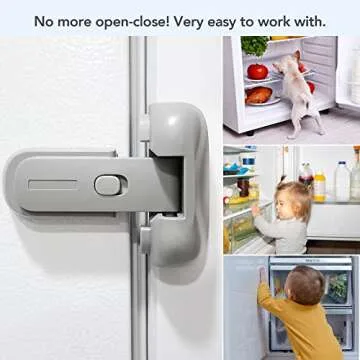 Moonybaby Fridge Lock: Child Safety Latch for Home, Easy Install & Use