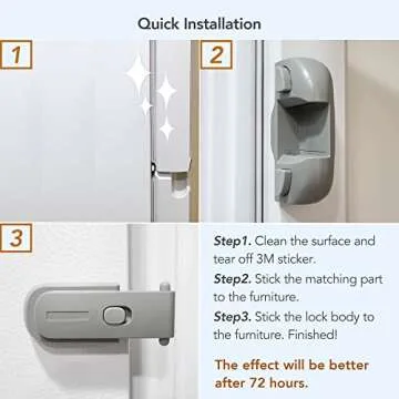 Moonybaby Freezer Door Latch - Child Safety for Fridges