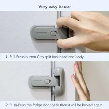 Moonybaby Freezer Door Latch - Child Safety for Fridges