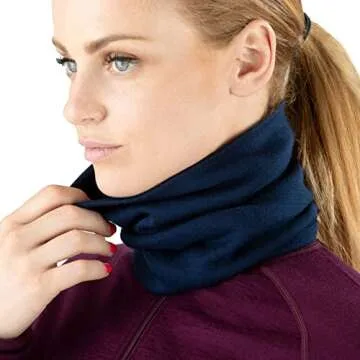 MERIWOOL Merino Wool Neck Gaiter for Cold Weather Comfort