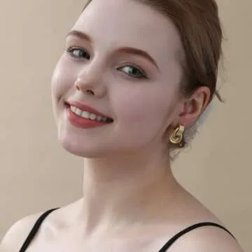 Stylish Apsvo Chunky Gold Earrings for Elegant Women