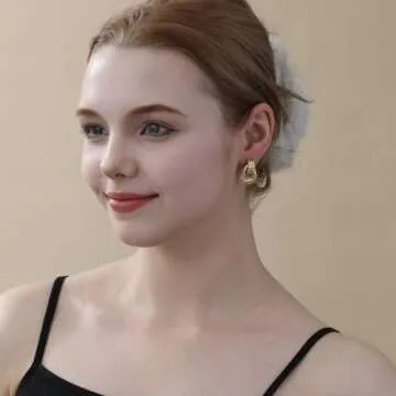 Stylish Apsvo Chunky Gold Earrings for Elegant Women