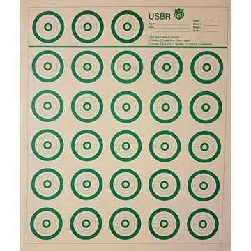 USBR Official Targets (50 Pack) - 16 x 14 Inch Multiple Use - Perfect for Training and Accuracy