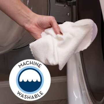 S&T INC. 50 Pack 11.8" x 11.8" Microfiber Cleaning Cloth with Box, Bulk Towels for Home, Reusable Microfiber Towels for Cars, White, 50 Count