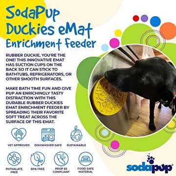 SodaPup Duckies eMat - Fun Enrichment Feeder for Dogs