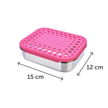 LunchBots Medium Duo Snack Container - Eco-Friendly & Durable
