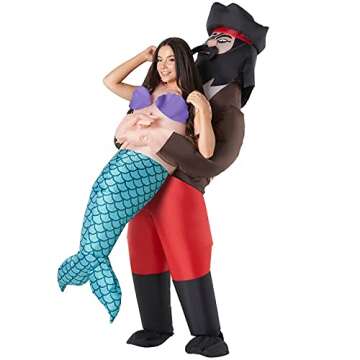 Inflatable Mermaid Pirate Costume for Adults