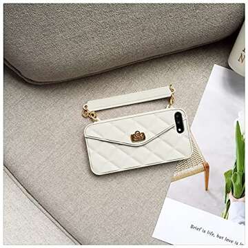 Yatchen for iPhone 13 Pro Wallet Case,Crossbody Phone Case with Lanyard Strap Cute Wallet Case Flip ...