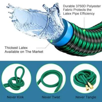Trangrace Expandable Garden Hose 100 ft with Nozzle