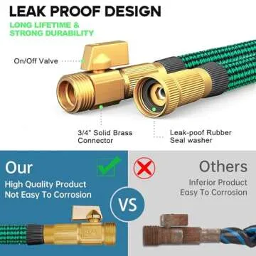 Trangrace Expandable Garden Hose 100 ft with Nozzle