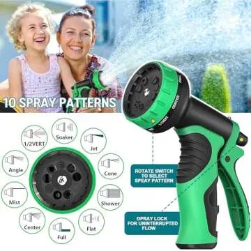 Trangrace Expandable Garden Hose 100 ft with Nozzle