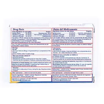 Nartex Simplex Homeopathic Sedative Tablets, 60 Count to Calm Anxiety and Insomnia