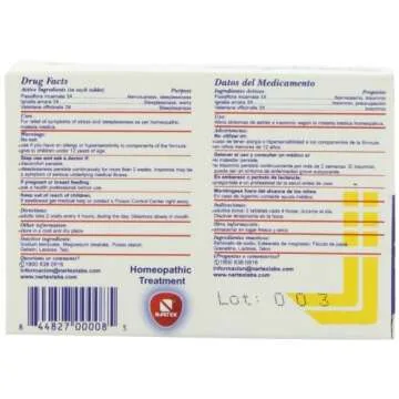 Nartex Simplex Homeopathic Sedative Tablets for Calm