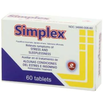 Nartex Simplex Homeopathic Sedative Tablets for Calm