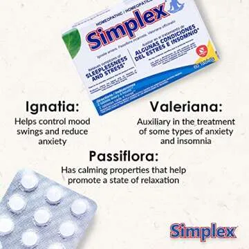 Nartex Simplex Homeopathic Sedative Tablets for Calm