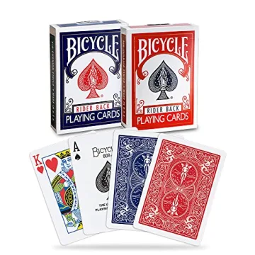 Bicycle Rider Back Playing Cards – Poker & Card Games, 2 Count Pack of Premium Quality