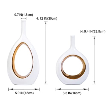 Elegant Modern Vases Set for Home Decor and Gifts