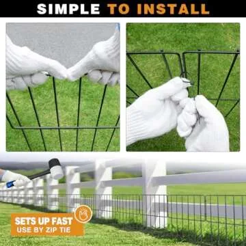 KYATE No Digging Animal Barrier Fence for Pets and Gardens