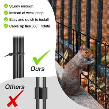 KYATE Animal Barrier Fence, 25 Panels Dog No Digging Fence Barrier, Rabbit Ground Defense Blockers, Rustproof Metal Fence Border for Outdoor Garden Landscape Patio