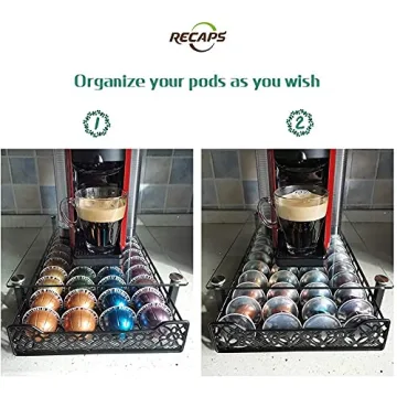 RECAPS Elegant Coffee Pod Organizer for Vertuoline Machines