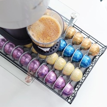 RECAPS Elegant Coffee Pod Organizer for Vertuoline Machines