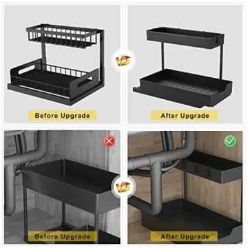 Efficient 2 Pack Under Sink Organizer for Home Use