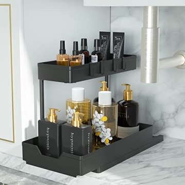Efficient 2 Pack Under Sink Organizer for Home Use