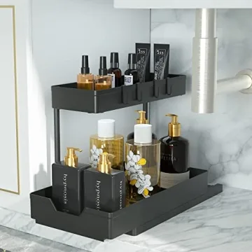Efficient 2 Pack Under Sink Organizer for Home Use