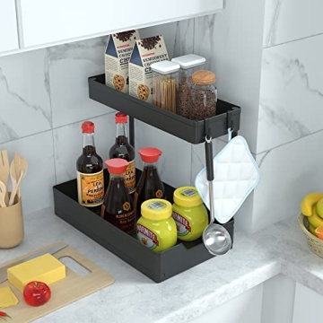 Efficient 2 Pack Under Sink Organizer for Home Use
