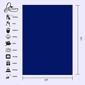 LYLYCTY 5x7ft Photography Studio Non-Woven Backdrop RoyalBlue Backdrop Solid Color Backdrop Simple Background