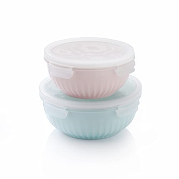 Eco-Friendly ZEN Pleats Porcelain Bowls - Airtight, Stylish & Versatile