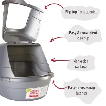 Nature’s Miracle Hooded Litter Box with Charcoal Filter