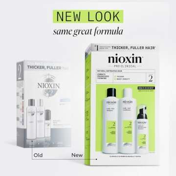 Nioxin Scalp + Hair Thickening System 2 - Hair Thickening System for Natural Hair with Progressed Th...