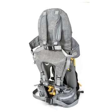 OE Shoulder Hiking Carrier for Child and Toddler with Sunshade and Detachable Backpack by Our Expedi...