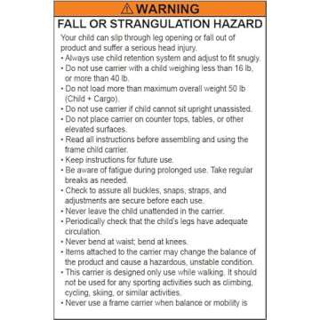 OE Child Hiking Carrier with Sunshade & Backpack