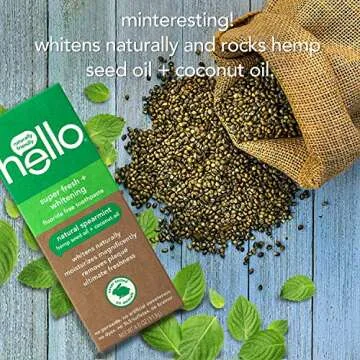 Hello Vegan Fluoride Free Toothpaste with Hemp Seed Oil