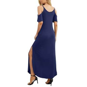 Stylish GRECERELLE Women Summer Maxi Dress with Pockets