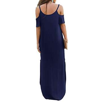 Stylish GRECERELLE Women Summer Maxi Dress with Pockets