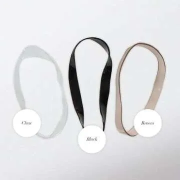 Kitsch No Snag Small Hair Ties - Elastic Rubber Bands for Hair | Women's Hair Elastics - 1 pack, 100pcs (Black)