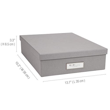Bigso Oskar Document Storage Box - Stylish & Functional