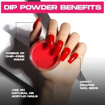 Nailboo Premium Dip Powder - Long-Lasting Cool Grey Nails